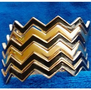 Lot of Six Black & Gold Bangles